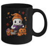 Cute Ghost Reading Book Lovers Halloween Ghost Coffee Women Mug | siriusteestore