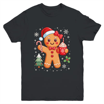 Cute Gingerbread Christmas Snow Xmas For Women Girls Kids Youth Shirt | siriusteestore