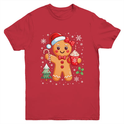 Cute Gingerbread Christmas Snow Xmas For Women Girls Kids Youth Shirt | siriusteestore