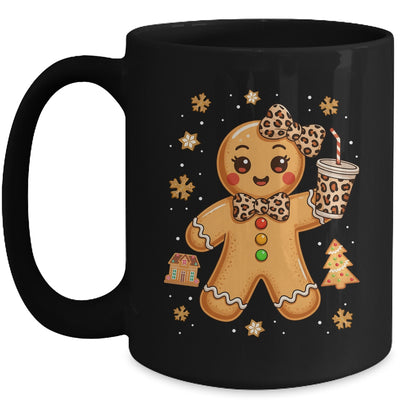 Cute Gingerbread Leopard Coquette Christmas Xmas Girl Women Mug | siriusteestore
