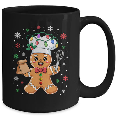 Cute Gingerbread Man Baker Funny Christmas Chef Bake Cookies Mug | siriusteestore