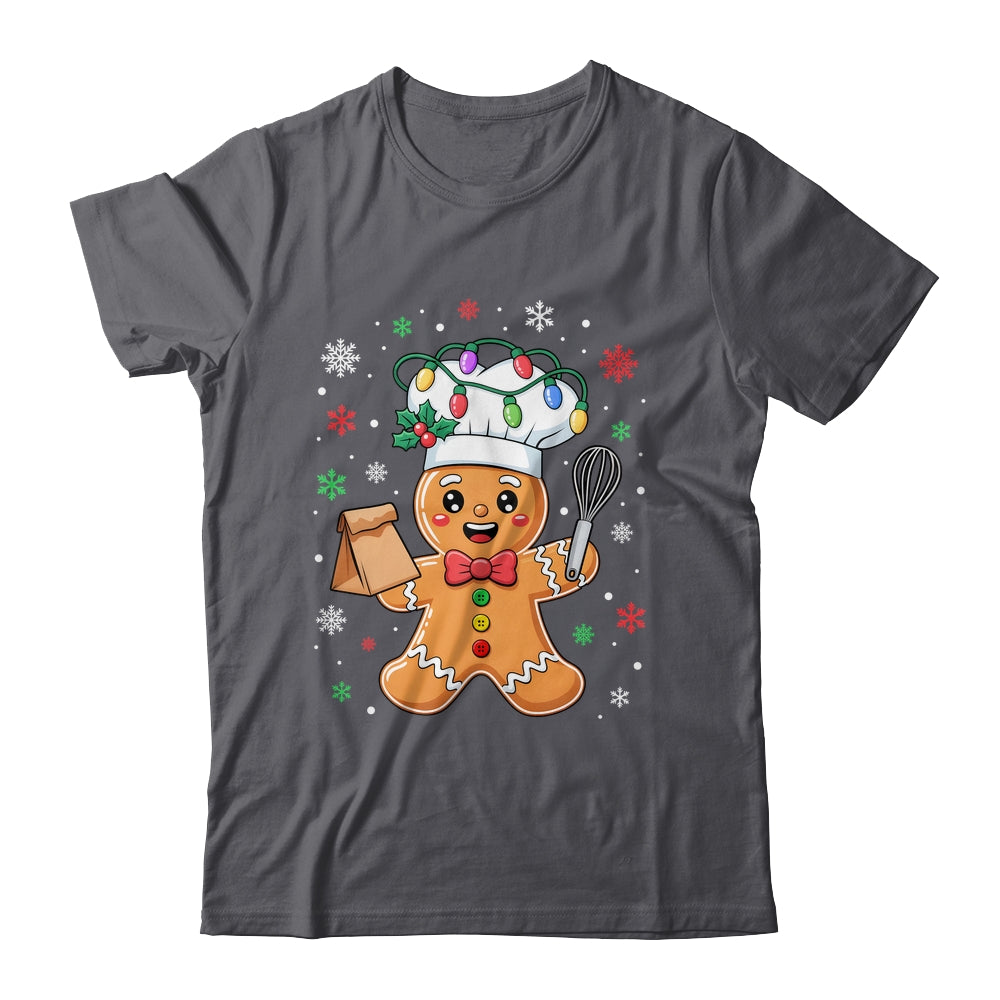 Cute Gingerbread Man Baker Funny Christmas Chef Bake Cookies Shirt & Sweatshirt | siriusteestore