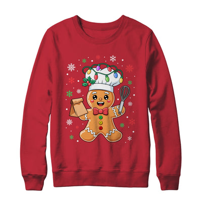 Cute Gingerbread Man Baker Funny Christmas Chef Bake Cookies Shirt & Sweatshirt | siriusteestore