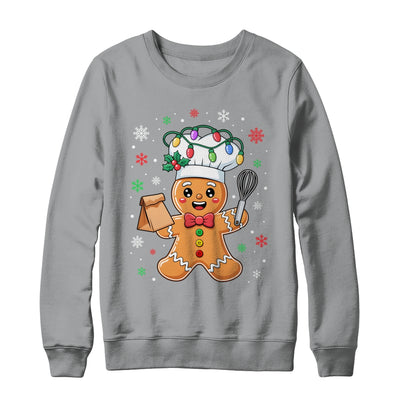 Cute Gingerbread Man Baker Funny Christmas Chef Bake Cookies Shirt & Sweatshirt | siriusteestore