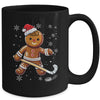 Cute Gingerbread Man Hockey Player Hockey Christmas Mug | siriusteestore