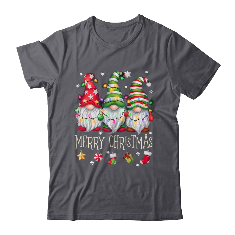 Cute Gnomes Merry Christmas Light Family Gnome Matching Xmas Shirt & Sweatshirt | siriusteestore