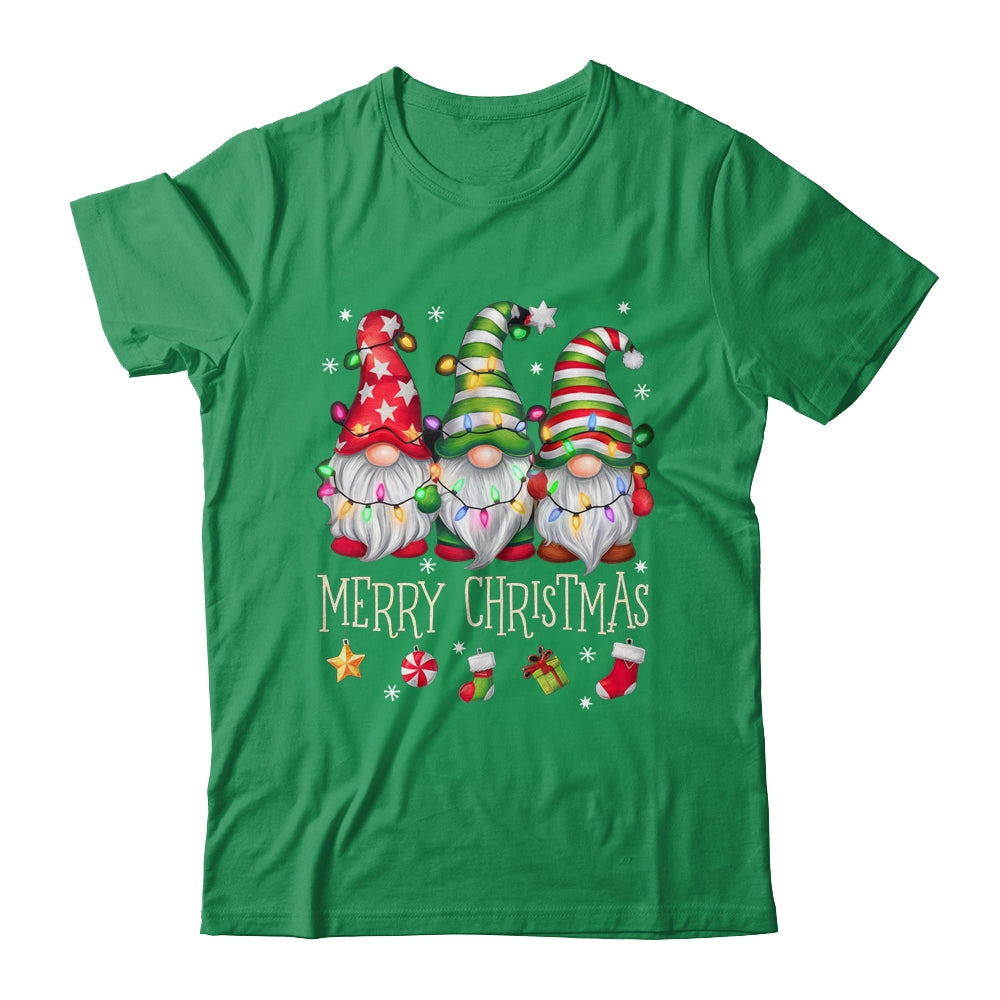 Cute Gnomes Merry Christmas Light Family Gnome Matching Xmas Shirt & Sweatshirt | siriusteestore
