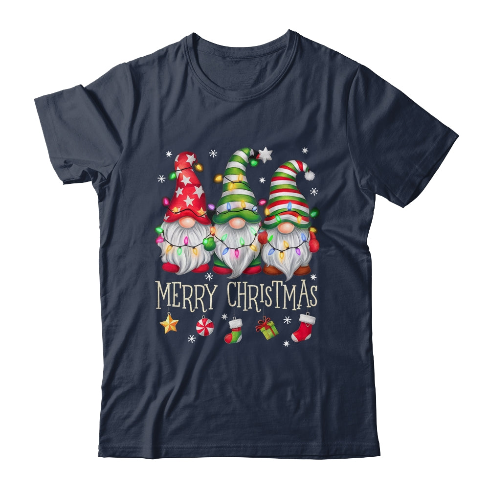 Cute Gnomes Merry Christmas Light Family Gnome Matching Xmas Shirt & Sweatshirt | siriusteestore