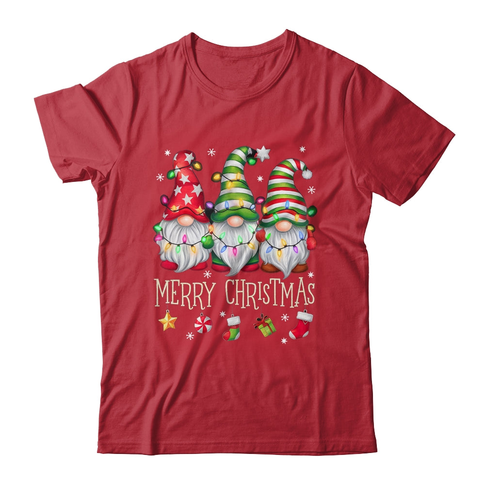 Cute Gnomes Merry Christmas Light Family Gnome Matching Xmas Shirt & Sweatshirt | siriusteestore