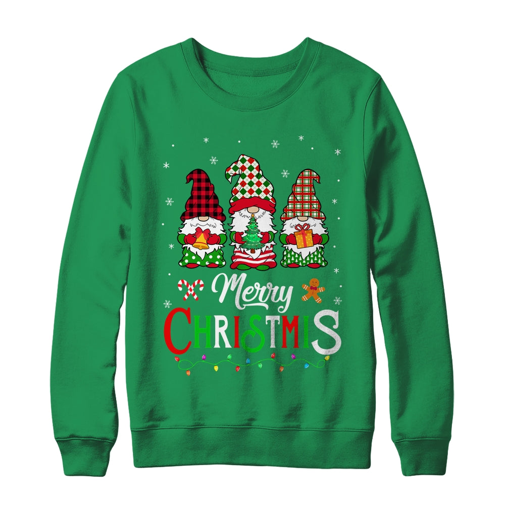 Cute Gnomes Merry Christmas Light Family Gnome Xmas Shirt & Sweatshirt | siriusteestore