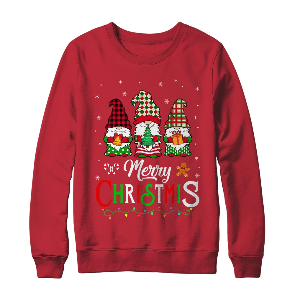 Cute Gnomes Merry Christmas Light Family Gnome Xmas Shirt & Sweatshirt | siriusteestore