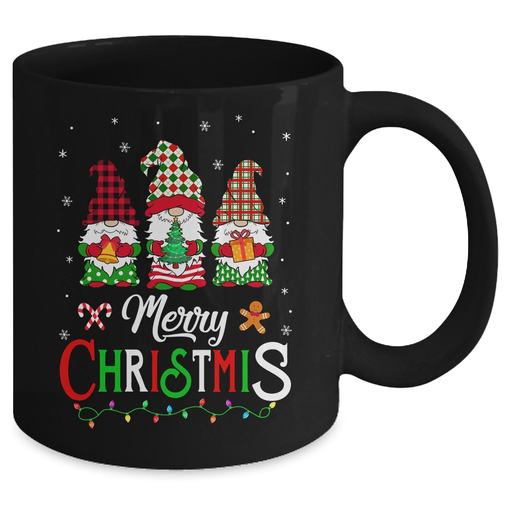 Cute Gnomes Merry Christmas Light Family Gnome Xmas Mug | siriusteestore