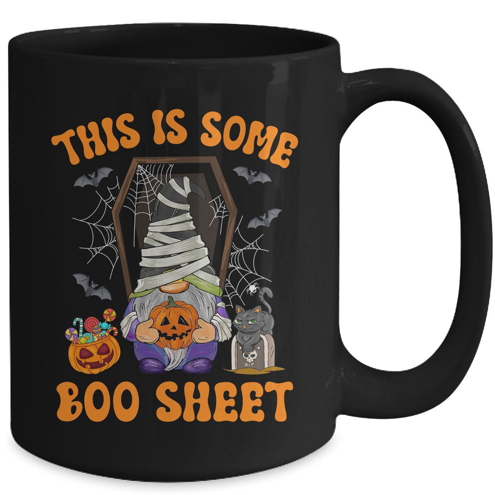 Cute Gnomes This Is Some Boo Sheet Halloween Pumpkins Ghost Mug | siriusteestore