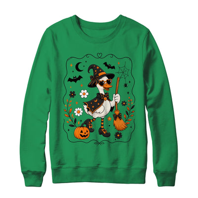 Cute Halloween Goose Coquette Witchy Vibes Fall Pumpkin Shirt & Sweatshirt | siriusteestore