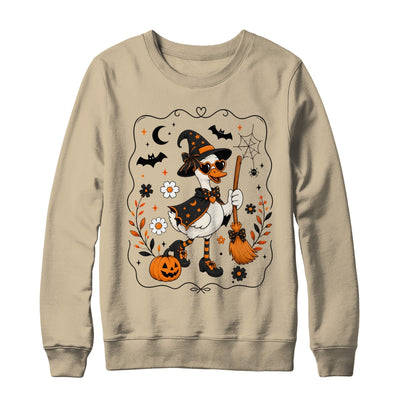Cute Halloween Goose Coquette Witchy Vibes Fall Pumpkin Shirt & Sweatshirt | siriusteestore