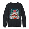 Cute Hedgehog Christmas Lights Santa Hat Xmas Men Women Kids Shirt & Sweatshirt | siriusteestore