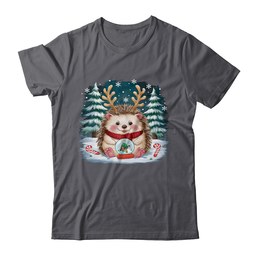Cute Hedgehog Reindeer Christmas Xmas Men Women Kids Shirt & Sweatshirt | siriusteestore