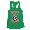 Cute Hello Summer Vibes Highland Cow Funny Beach Vacation Shirt & Tank Top | siriusteestore