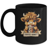 Cute Highland Cow Coffee Addict Funny Drink Coffee Cowgirl Mug | siriusteestore