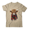 Cute Highland Cow Wearing Buffalo Plaid Scarf Farming Farmer Shirt & Sweatshirt | siriusteestore