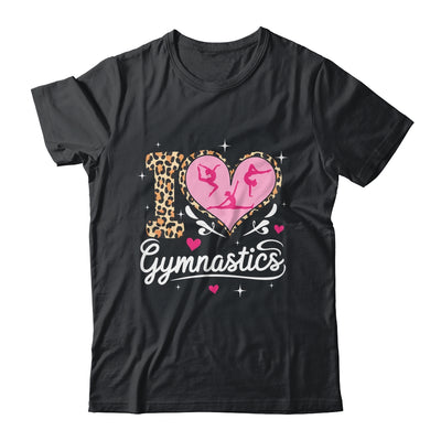 Cute I Love Gymnastics Leopard Print Women Girls Gymnast Shirt & Tank Top | siriusteestore