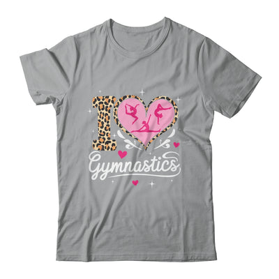 Cute I Love Gymnastics Leopard Print Women Girls Gymnast Shirt & Tank Top | siriusteestore