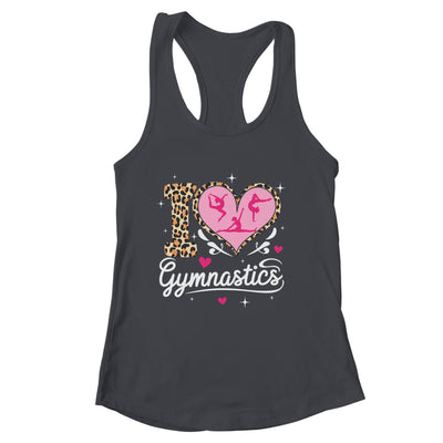 Cute I Love Gymnastics Leopard Print Women Girls Gymnast Shirt & Tank Top | siriusteestore