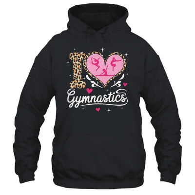 Cute I Love Gymnastics Leopard Print Women Girls Gymnast Shirt & Tank Top | siriusteestore