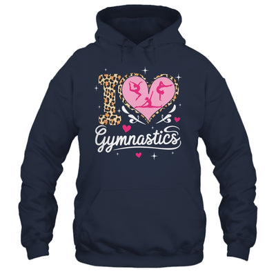 Cute I Love Gymnastics Leopard Print Women Girls Gymnast Shirt & Tank Top | siriusteestore