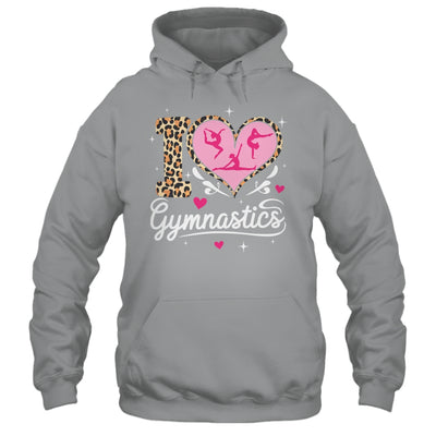 Cute I Love Gymnastics Leopard Print Women Girls Gymnast Shirt & Tank Top | siriusteestore