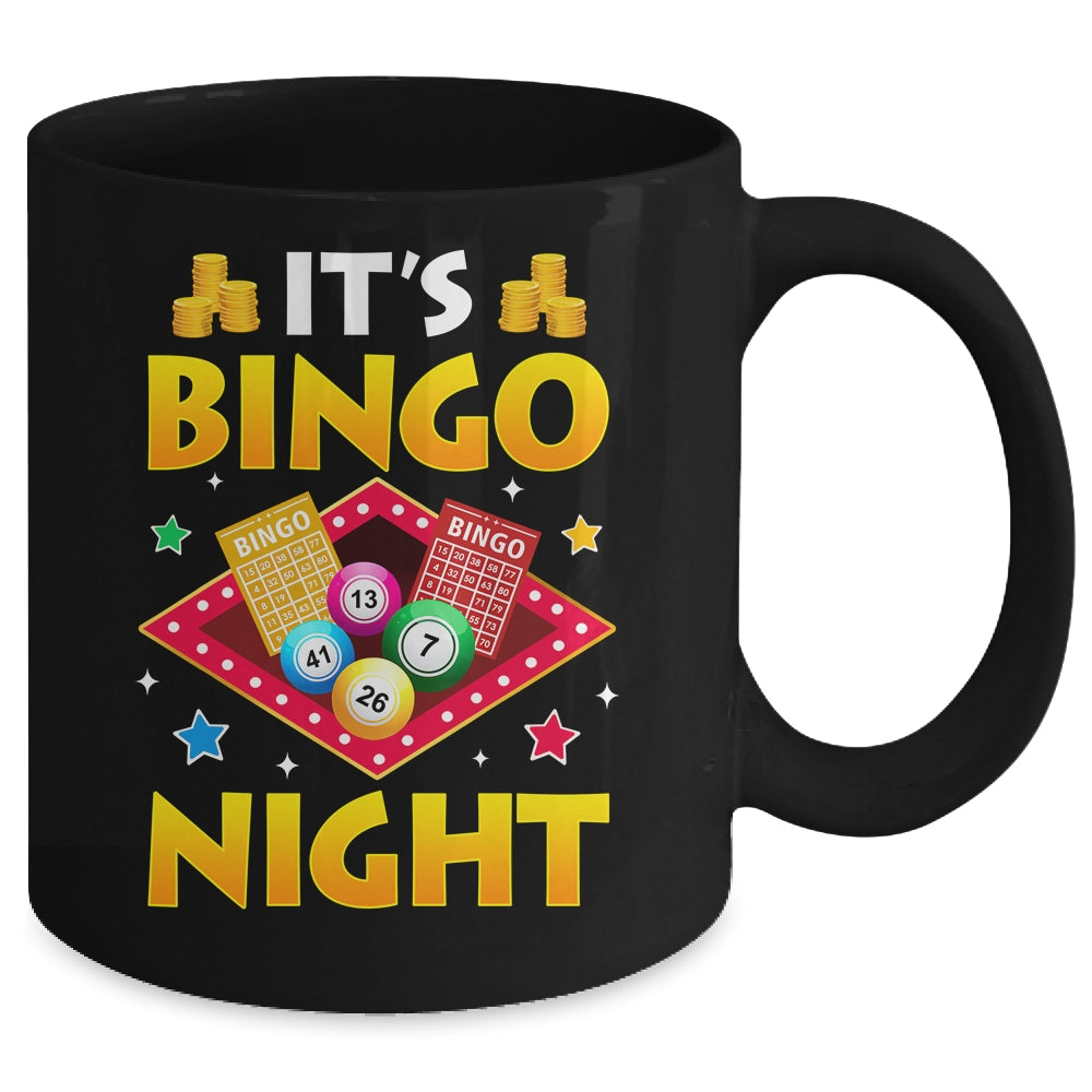 Cute It's Bingo Night Design For Men Women Casino Gambling Mug | siriusteestore