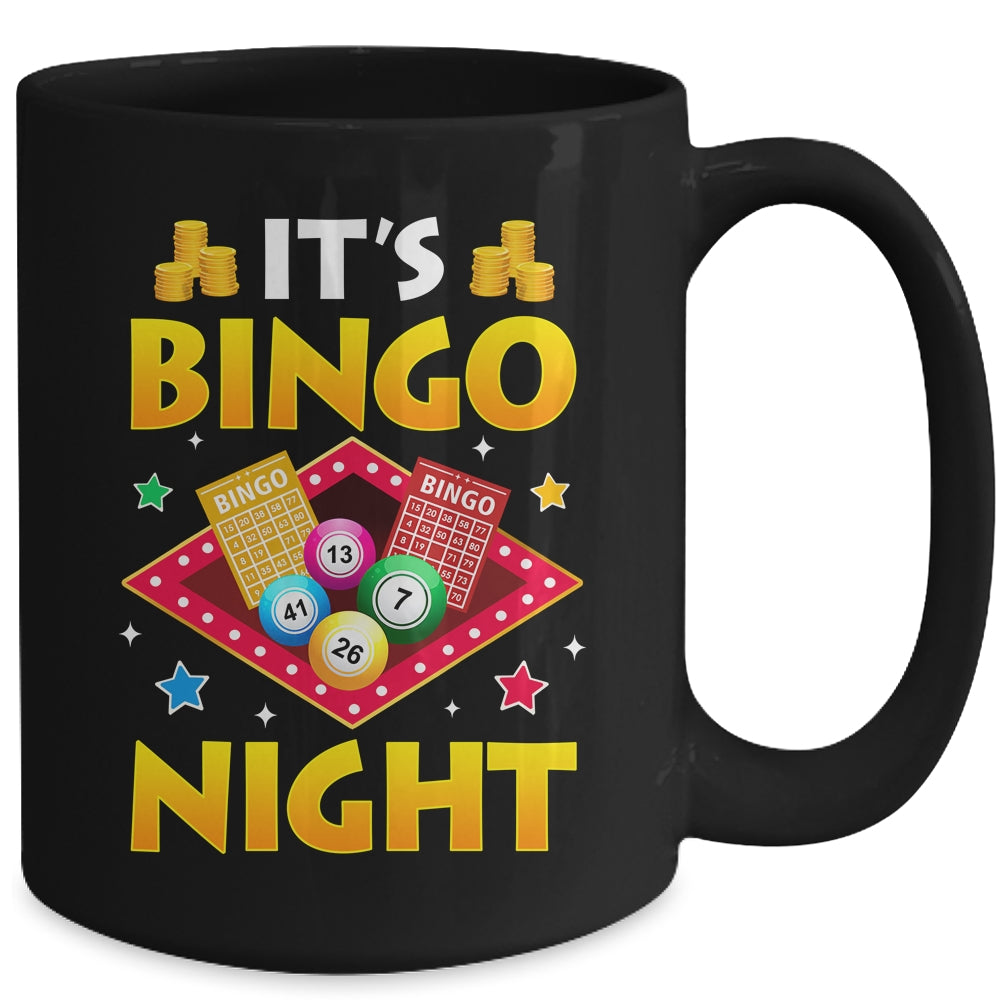 Cute It's Bingo Night Design For Men Women Casino Gambling Mug | siriusteestore