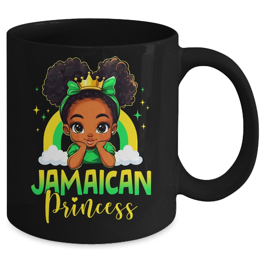 Cute Jamaica Lover Jamaican Princess Birthday Girl Kids Mug | siriusteestore