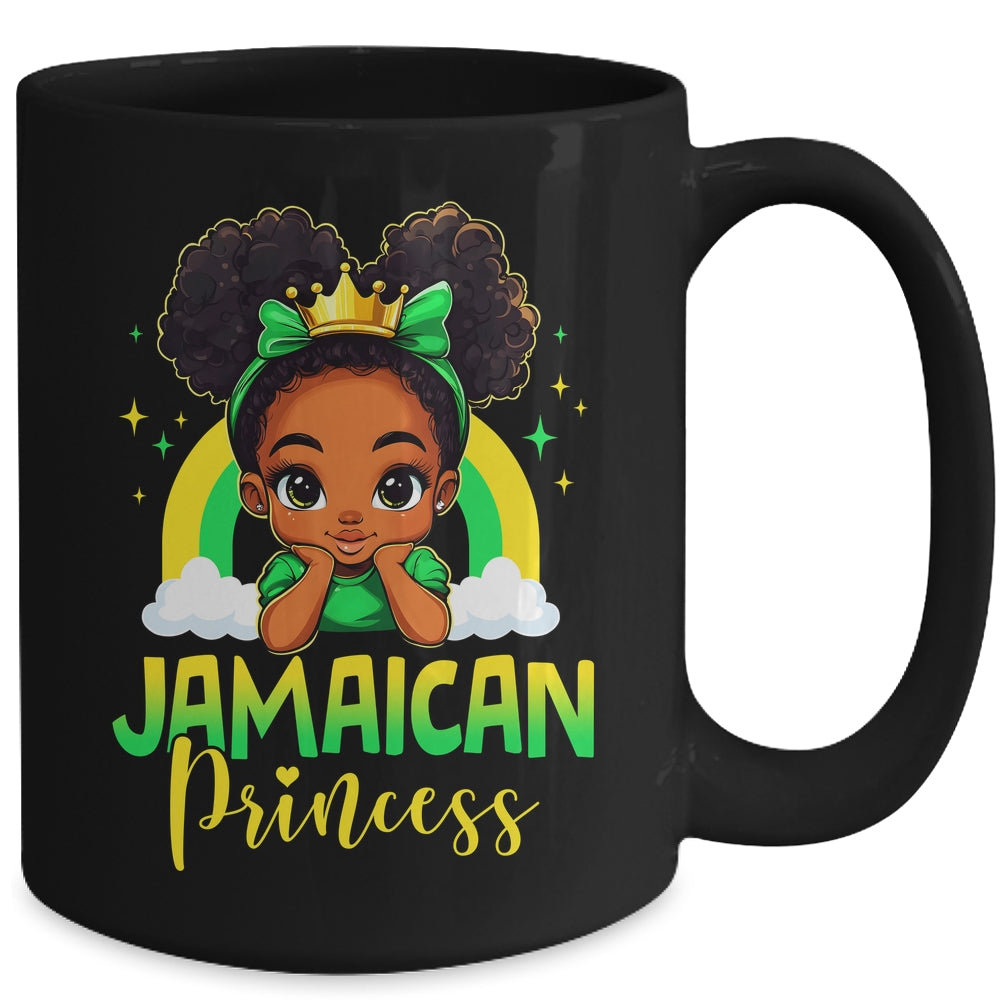 Cute Jamaica Lover Jamaican Princess Birthday Girl Kids Mug | siriusteestore