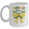 Cute Lemon Tropical Fruits Coquette Bow Summer Vibes Girl Mug | siriusteestore
