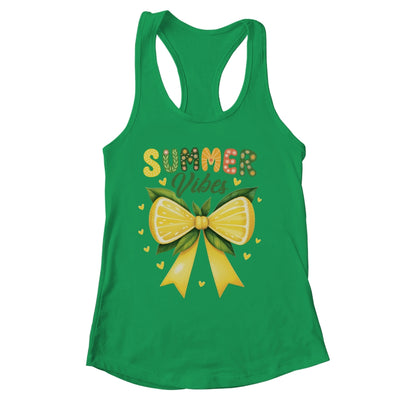 Cute Lemon Tropical Fruits Coquette Bow Summer Vibes Girl Shirt & Tank Top | siriusteestore