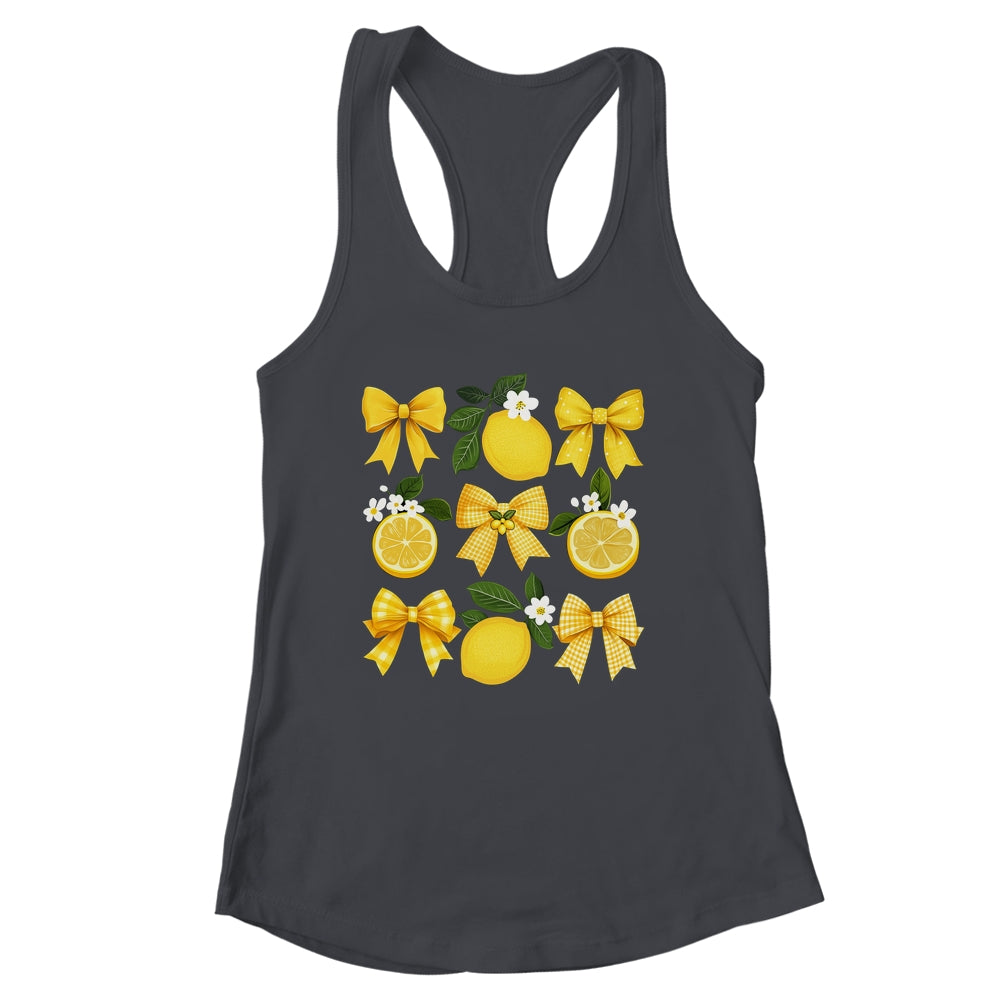 Cute Lemon Tropical Fruits Coquette Bows Summer Girl Women Shirt & Tank Top | siriusteestore