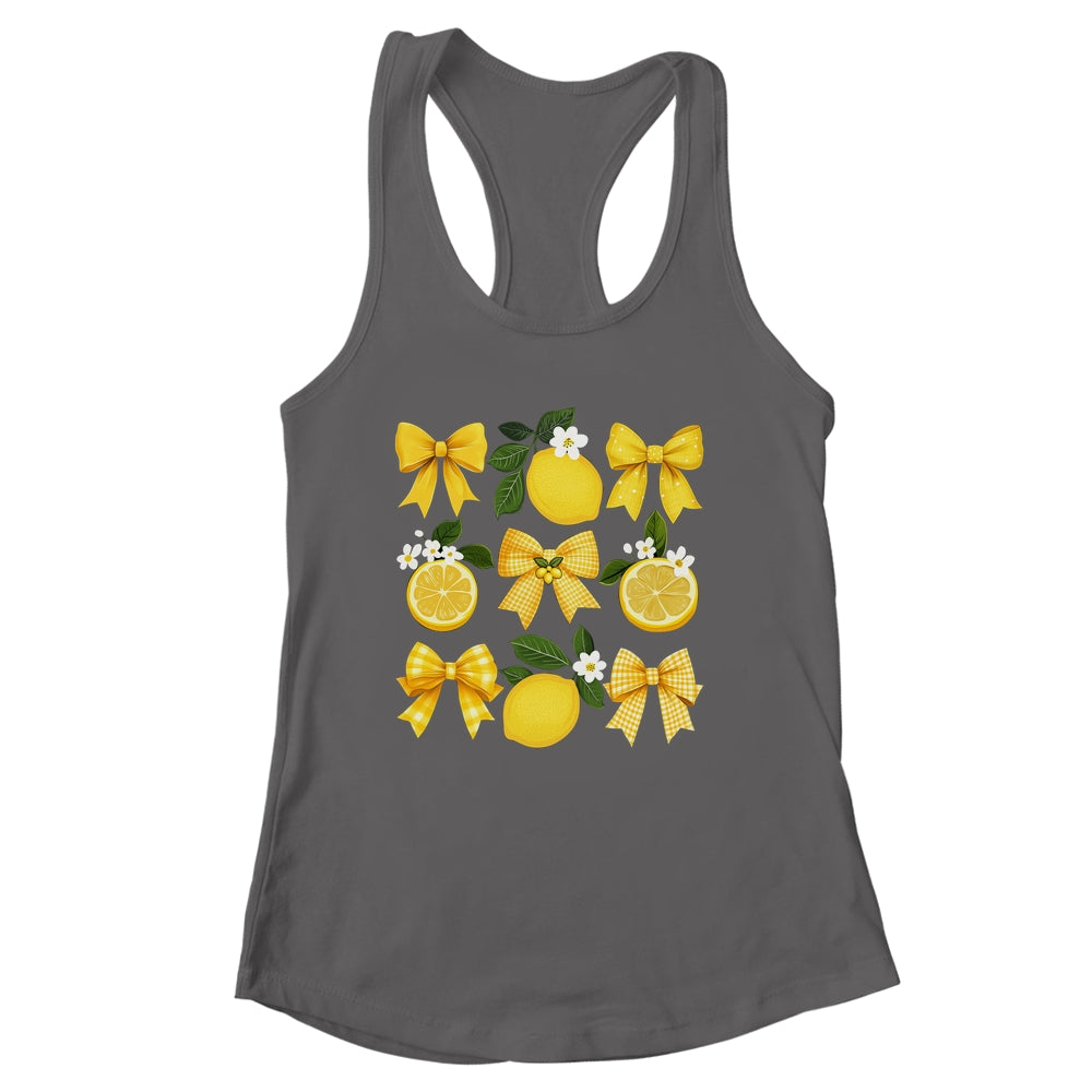 Cute Lemon Tropical Fruits Coquette Bows Summer Girl Women Shirt & Tank Top | siriusteestore