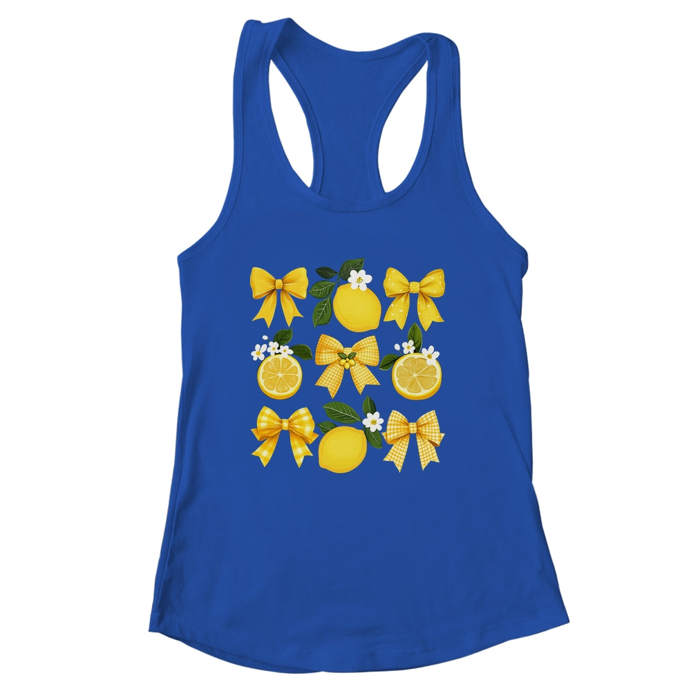 Cute Lemon Tropical Fruits Coquette Bows Summer Girl Women Shirt & Tank Top | siriusteestore