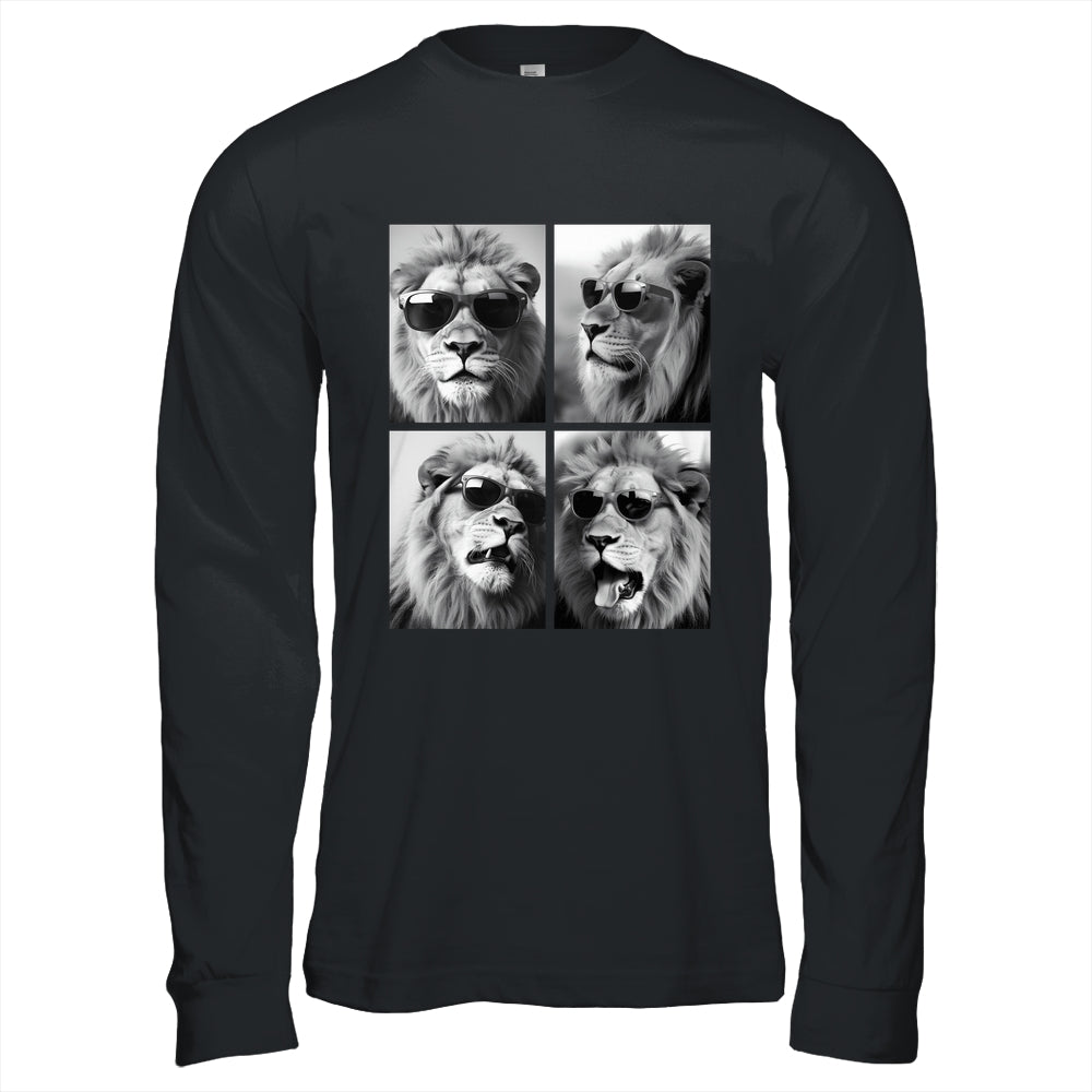 Cute Lions With Sunglasses Cool Lion Animals Funny Photo Shirt & Hoodie | siriusteestore