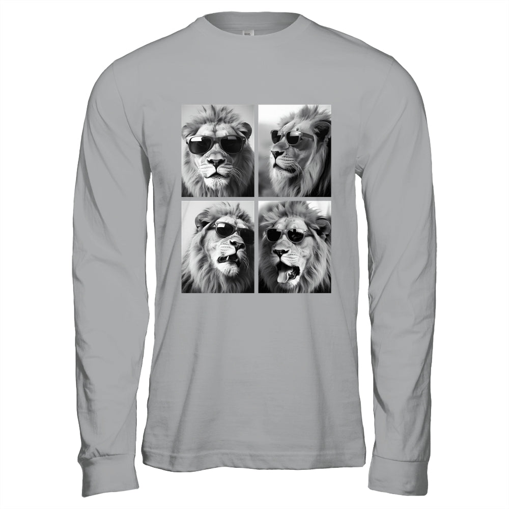 Cute Lions With Sunglasses Cool Lion Animals Funny Photo Shirt & Hoodie | siriusteestore