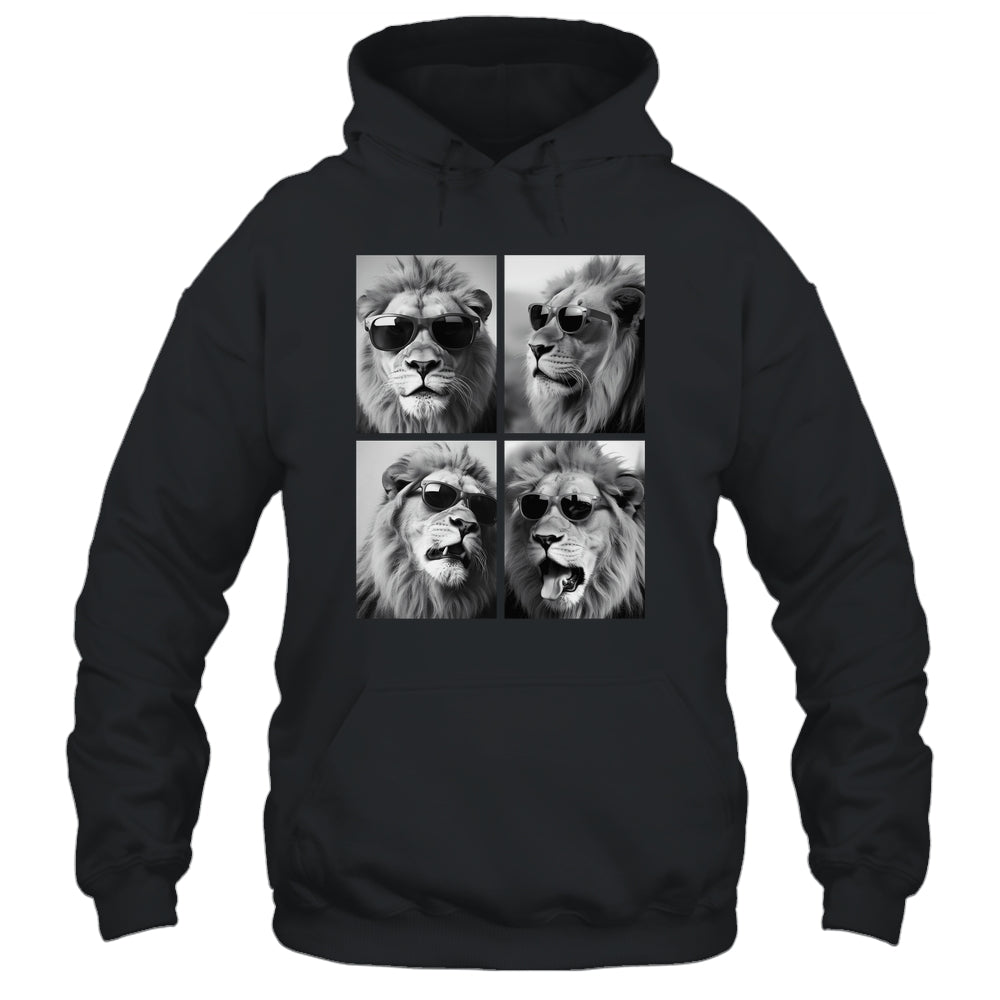 Cute Lions With Sunglasses Cool Lion Animals Funny Photo Shirt & Hoodie | siriusteestore