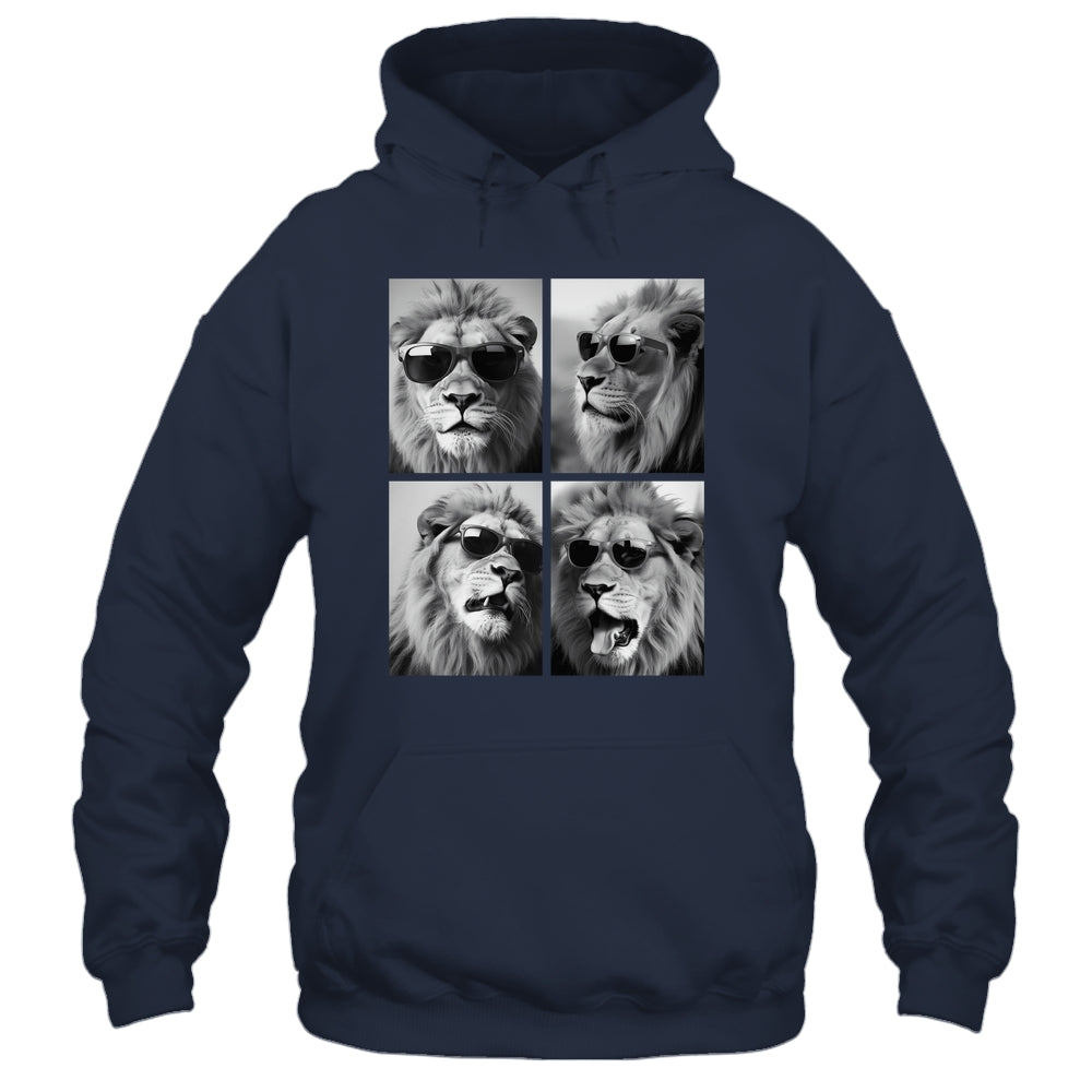 Cute Lions With Sunglasses Cool Lion Animals Funny Photo Shirt & Hoodie | siriusteestore