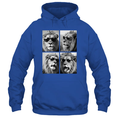 Cute Lions With Sunglasses Cool Lion Animals Funny Photo Shirt & Hoodie | siriusteestore