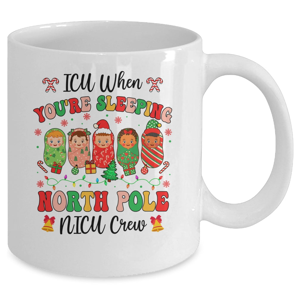 Cute NICU Crew Christmas Pediatric Nurse Healthcare Workers Mug | siriusteestore