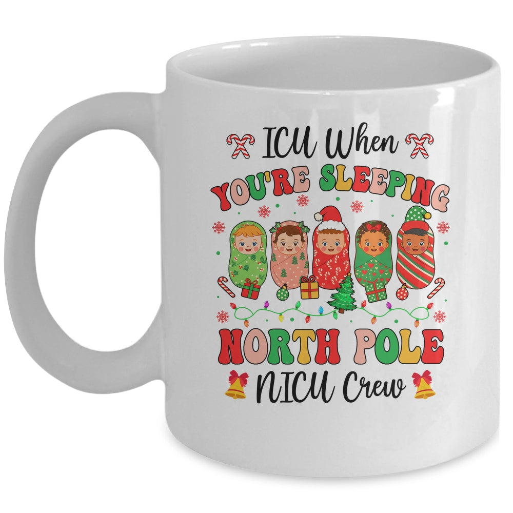 Cute NICU Crew Christmas Pediatric Nurse Healthcare Workers Mug | siriusteestore