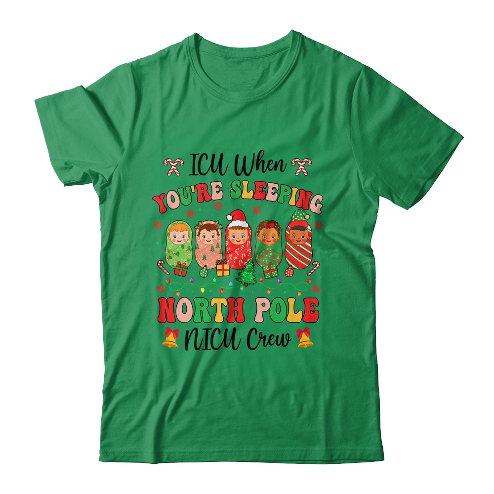 Cute NICU Crew Christmas Pediatric Nurse Healthcare Workers Shirt & Sweatshirt | siriusteestore