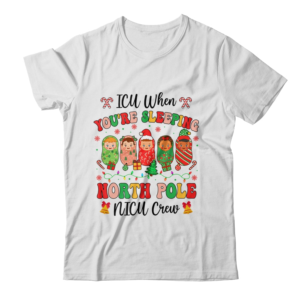 Cute NICU Crew Christmas Pediatric Nurse Healthcare Workers Shirt & Sweatshirt | siriusteestore