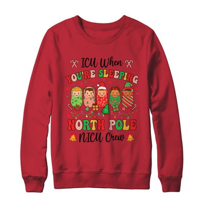Cute NICU Crew Christmas Pediatric Nurse Healthcare Workers Shirt & Sweatshirt | siriusteestore