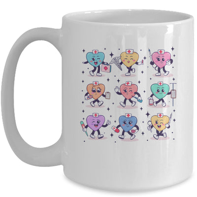 Cute Nurse Conversation Hearts Valentines Day Women Men Mug | siriusteestore